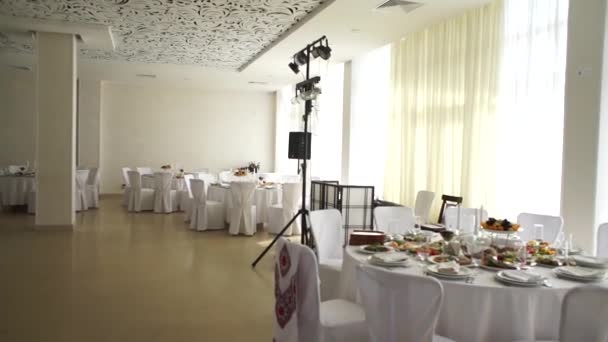 Τραπέζι Γάμου Διακόσμηση — Αρχείο Βίντεο