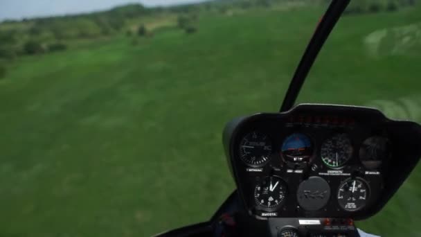 Vista Desde Helicóptero Vuelo — Vídeos de Stock