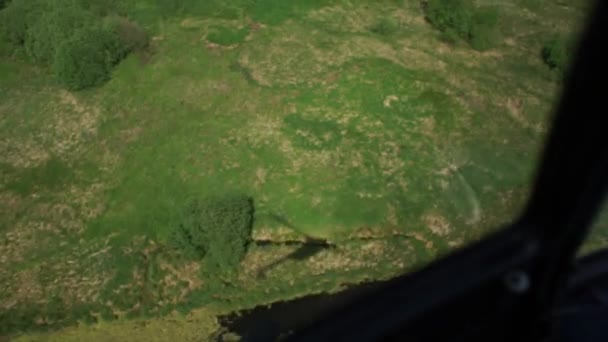 Vista Desde Helicóptero Vuelo — Vídeos de Stock