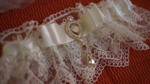 Подвязка Невесты Кровати — стоковое видео