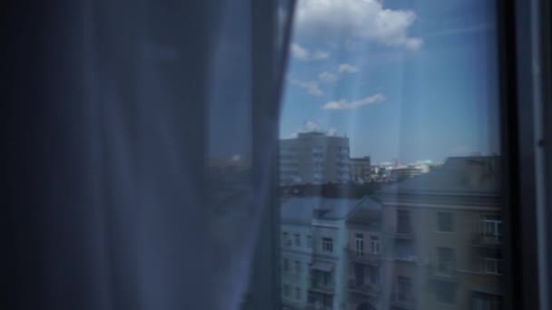 Pohled Budovu Okna — Stock video
