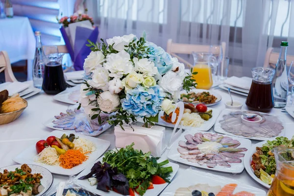 Decor Een Tafel Een Restaurant — Stockfoto