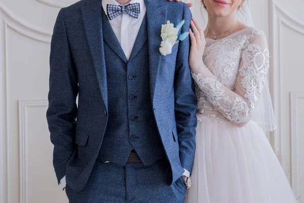 Bride Groom Studio Room — Stock Photo, Image