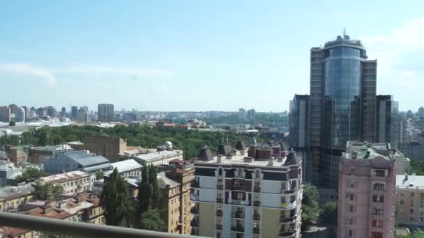 Vista Desde Ventana Piso Alto — Vídeo de stock