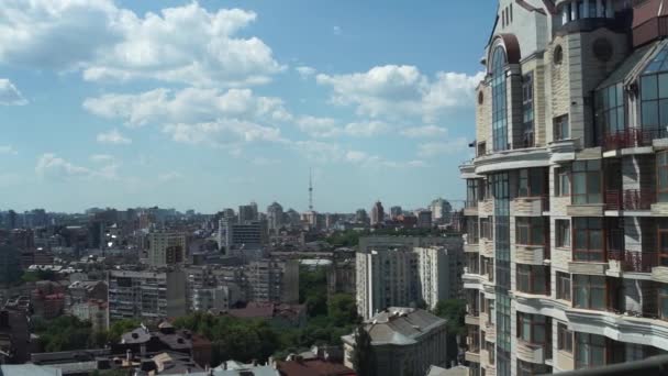 Vista Della Città Kiev Altezza — Video Stock