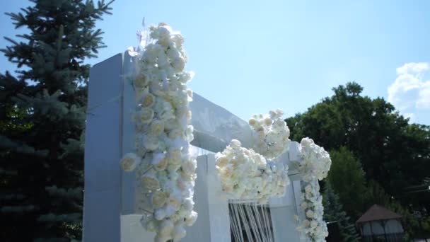 Arco Para Ceremonia Boda — Vídeo de stock