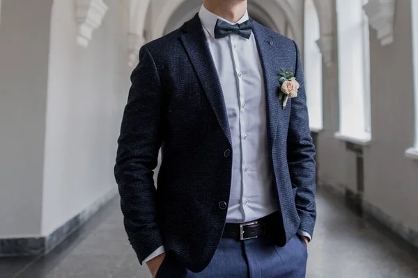 Groom Suit Wedding — Stock Photo, Image