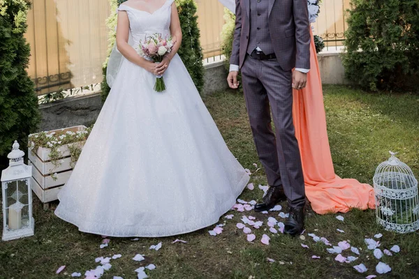 Novia Novio Una Ceremonia Boda —  Fotos de Stock