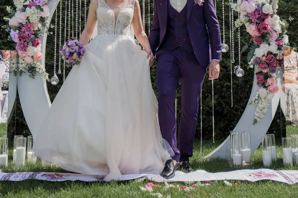Brud Och Brudgum Vid Ceremonin — Stockfoto