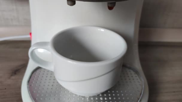 Home Koffiezetapparaat Maakt — Stockvideo