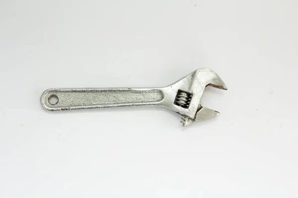 adjustable spanner on a white background