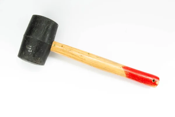 Rubber Mallet White Background — Stock Photo, Image