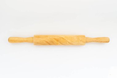 beyaz arka planda hamur için rulo pin