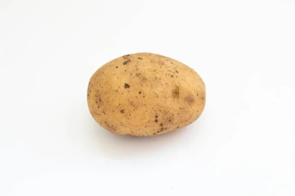 Ziemniak Białym Tle — Zdjęcie stockowe