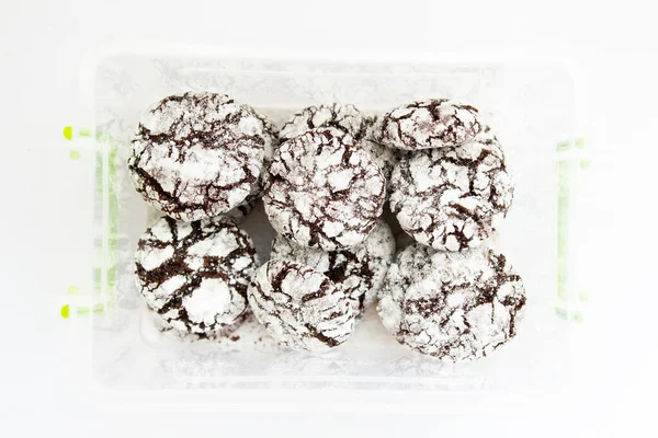 Μπισκότα Σοκολάτας Σκόνη — Φωτογραφία Αρχείου