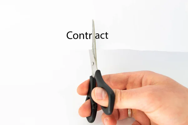 Scissors Hand Cut Sheet Paper — Stock Photo, Image