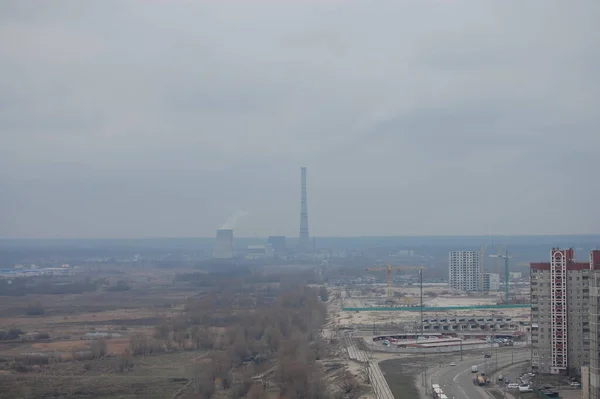 Power Plant Fog City — Stock Photo, Image