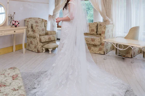 Bride Wedding Dress Room — Stock Photo, Image