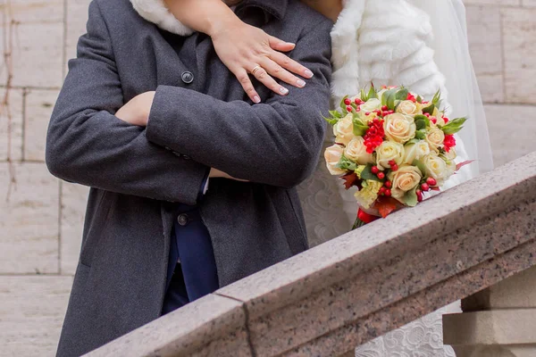 Bride Groom Architecture — Stock Photo, Image