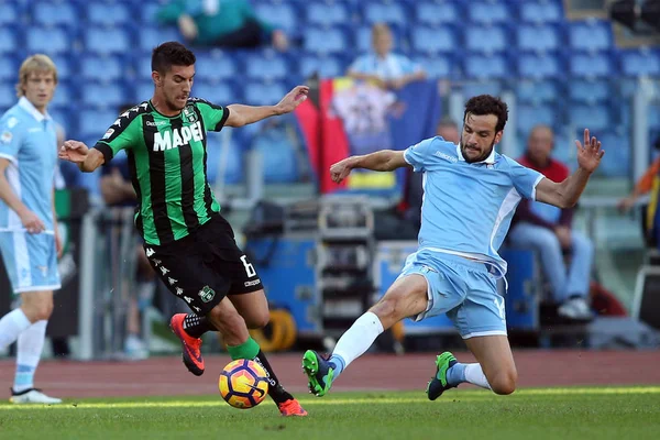 Serie A πρωτάθλημα αγώνα Lazio εναντίον Sassuolo — Φωτογραφία Αρχείου