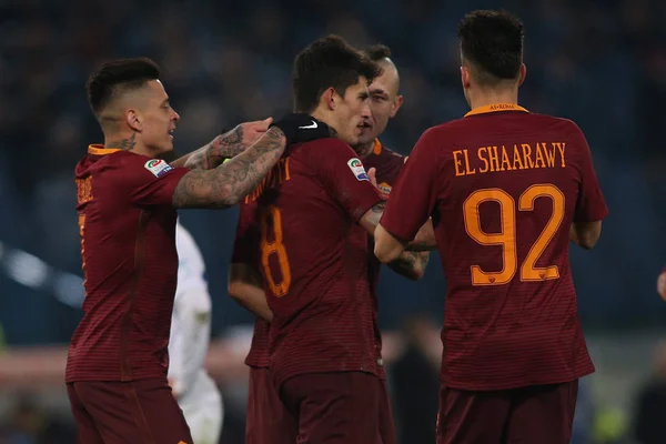 2016 เซร่า A ฟุตบอล Roma กับ Chievo Dic 22th — ภาพถ่ายสต็อก