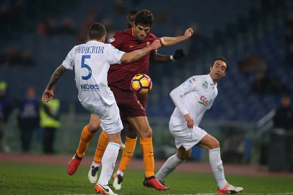 2016 Serie A fotboll Roma vs Chievo Dic 22 — Stockfoto