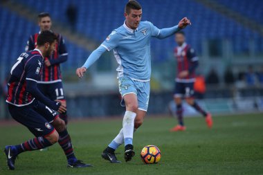 Seria A Ligi karşılaşması SS Lazio Crotone 'a karşı