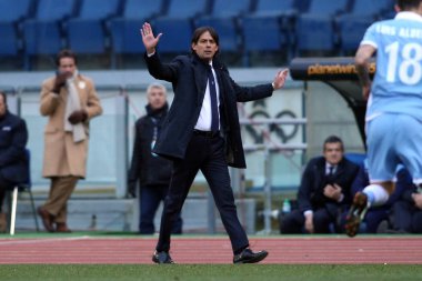 Seria A Ligi karşılaşması SS Lazio Crotone 'a karşı