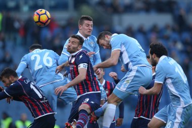 Seria A Ligi karşılaşması SS Lazio Crotone 'a karşı