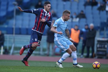 Seria A Ligi karşılaşması SS Lazio Crotone 'a karşı