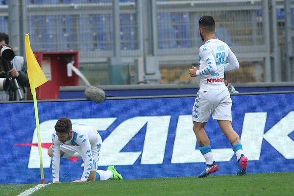 Serie A bajnoki mérkőzést vs mint Roma Nápoly — Stock Fotó