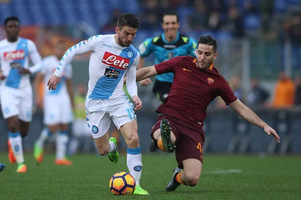 Jogo da Serie A League AS Roma vs Napoli — Fotografia de Stock