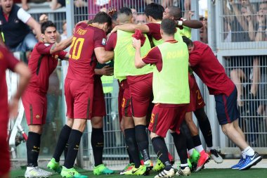 Seria A lig maçı olarak Roma Rakip Genoa - son maç Francesco Tot