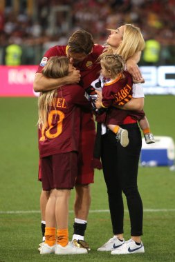 Seria A Ligi maçı Roma vs Cenova - Son maç Francesco Totti