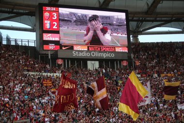 Seria A Ligi maçı Roma vs Cenova - Son maç Francesco Totti
