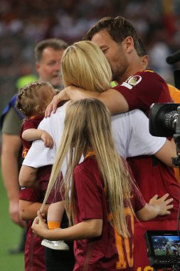 Seria A Ligi maçı Roma vs Cenova - Son maç Francesco Totti