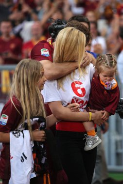 Seria A Ligi maçı Roma vs Cenova - Son maç Francesco Totti