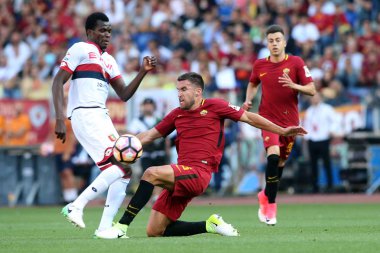 Seria A lig maçı olarak Roma Rakip Genoa - son maç Francesco Tot