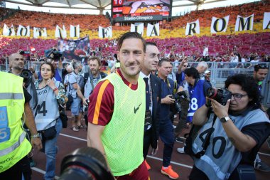 Seria A lig maçı olarak Roma Rakip Genoa - son maç Francesco Tot