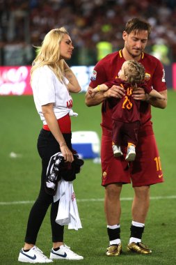 Seria A Ligi maçı Roma vs Cenova - Son maç Francesco Totti