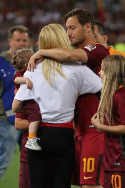 Seria A Ligi maçı Roma vs Cenova - Son maç Francesco Totti
