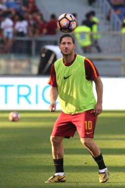 Seria A lig maçı olarak Roma Rakip Genoa - son maç Francesco Tot