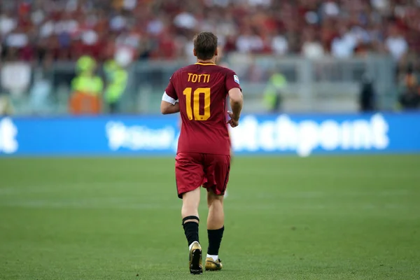 Seria A mérkőzésen mint Roma vs Genoa - utolsó meccs Francesco Tot — Stock Fotó