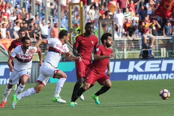 Seria A liga mecz jako Roma vs Genua - ostatnio mecz Francesco Tot — Zdjęcie stockowe