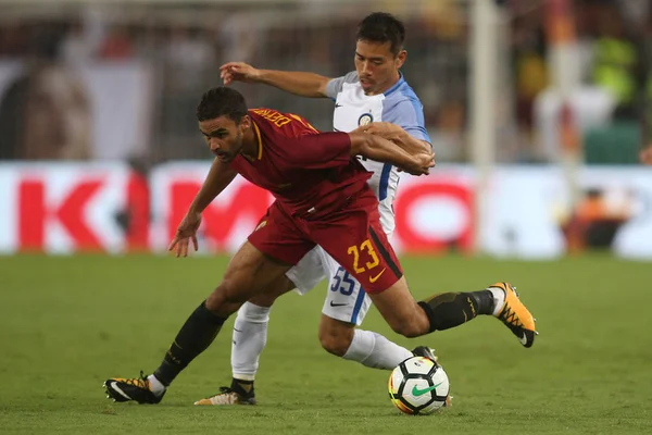 Partido Liga Seria A Como Roma vs FC Inter —  Fotos de Stock