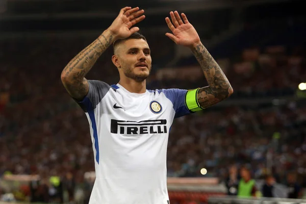 Seria A League ตรงกับโรมากับ FC Inter — ภาพถ่ายสต็อก