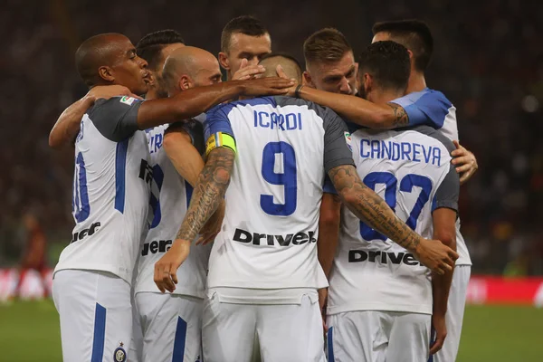 Partido Liga Seria A Como Roma vs FC Inter — Foto de Stock