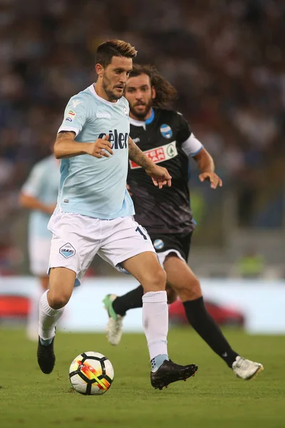 Serie A liga - Match mellem Lazio vs Spal, Italien - 20 Agust - Stock-foto