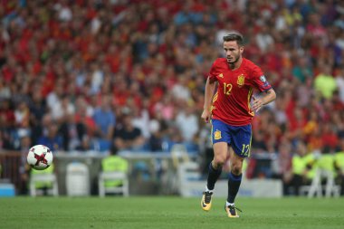 Saul Niguez maç sırasında eylem