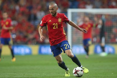 Andreas Iniesta maç sırasında eylem